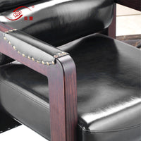 Baimeng Solid Wood Armrest Barber Chair for Hair Salons