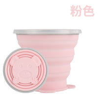 Collapsible Silicone Travel Cup for Outdoor Camping and Hiking - Portable Food-Grade Water Bottle