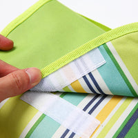600D Oxford Cloth Waterproof Picnic Blanket with Hook and Loop Fastener for Outdoor Camping