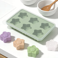 Food-Grade Silicone 6-Cavity Cherry Blossom Ice Cube Tray for Drinks and Baking