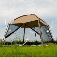 Outdoor Camping Mesh Tent with Sunshade and Mosquito Net for Beach and Picnic
