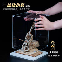 Acrylic Display Case for Collectibles, Building Blocks, and Action Figures - Dustproof Clear Organizer Box