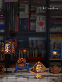 Titanium Mini Incense Burner & Fire Pit for Outdoor Camping, Teahouse Ambiance, Mosquito Repellent