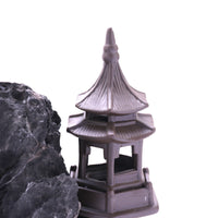 New Chinese Style Ceramic Pagoda Pavilion for Fish Tank Aquascaping Decoration