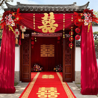 Wedding Arch Fabric Draping Kit for Outdoor Courtyard and Entrance Decor