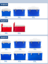 Six-Cedar Commercial Insulated Cooler Box for Outdoor Camping, Fishing, and Car Travel - Keeps Food Hot or Cold
