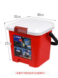 Portable Storage Box with Lid, Thickened, Seatable, Large Capacity for Outdoor, Car, Fishing, and Organization