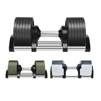 NUO Adjustable Dumbbell Set for Men and Women, Quick-Adjust Pure Steel Weights