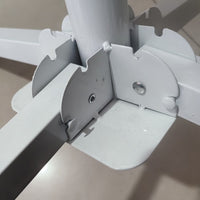 Outdoor Beach Umbrella Base, Foldable Iron Four-Legged Stand for Sunshade & Advertising Umbrellas