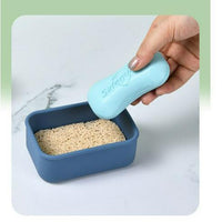Silicone Double-Layer Travel Soap Box with Lid, Sealed and Thickened