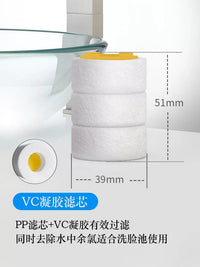 MorningRain Faucet Water Filter Replacement Cartridges - Vitamin C, Carbon Fiber, and PP Sediment Filters