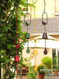 Iron Art Bird Wind Chime Garden Hand Bell Hanging Ornament