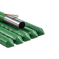 Coated Steel Plant Support Stakes for Climbing Vines, Cucumbers, Beans, Grapes, and Passion Fruit - 50 Pack
