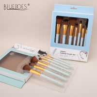 Makeup Brush Set with Soft Bristles and Storage Box - Powder & Eyeshadow Brushes