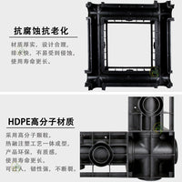 HDPE Linear Drainage Channel U-shaped Trench Drain for Kitchen and Outdoor Use