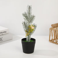 Mini Artificial Potted Plants for Christmas & Party Decor