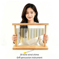 Factory Wholesale Desktop Wind Chime 20-Tone Bar Chimes Orff Percussion Instrument Band Performance Early Education Teaching Aid