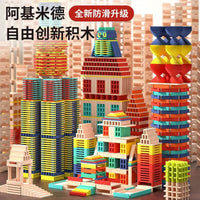 Montessori Wooden Stacking Building Blocks for Early Education