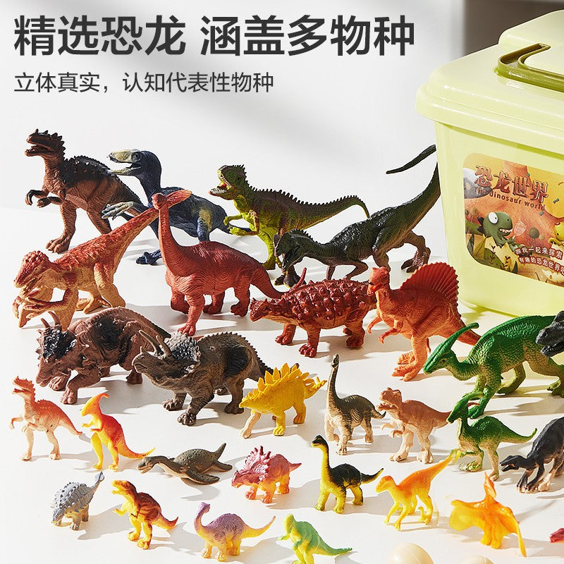 Large Dinosaur Toy Set Tyrannosaurus Rex Simulation Animal Model for Boys
