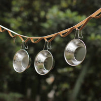 Outdoor 304 Stainless Steel Sierra Bowl Set with Storage Bag for Camping and Picnics