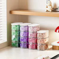 Stackable Multi-layer Storage Box with Lid for Beads and Craft Supplies