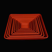 Square Plastic Plant Pot Saucer Tray Multi-color Thickened Flower Pot Base Drip Tray