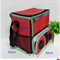 Portable Bluetooth Speaker Cooler Bag Oxford Cloth Picnic Shoulder Bag Multi-functional Insulated Bag