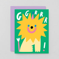 British Brand Wrap Childlike Children's Birthday Greeting Card, Cute Naughty Cartoon Baby Blessing Card