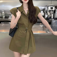 French Style Elegant Shirt Dress for Women, Summer 2025 Collection, Sophisticated and Chic