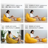 Bean Bag Sofa Chair for Living Room and Bedroom, Single Person Fabric Tatami Lounger