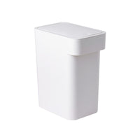 Modern Household Slim Press-Type Trash Can with Lid for Kitchen Living Room Bedroom Bathroom