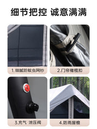 Inflatable Outdoor Camping Tent 3-6 Person, Thickened Sunscreen Rainproof Shelter for Overnight Stays
