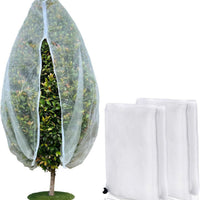 Garden Plant Protective Netting for Vegetables & Fruit Trees, 60 Mesh Insect Barrier Cover with Zipper
