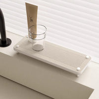 Nordic Diatomaceous Earth Absorbent Mat for Bathroom Countertop and Sink Organizer