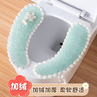 Reusable Toilet Seat Cover with Handle, Washable, Individually Wrapped