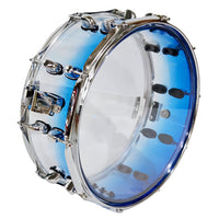 Acrylic Transparent 14-inch Snare Drum with Strap, Convertible to Marching Drum