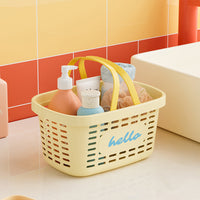 Portable Shower Caddy Basket with Drainage Holes, Large Open-Top Organizer for Bathroom Toiletries