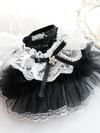 Pet Dog Cat Princess Dress Thin Lace Wedding Gown for Small Dogs