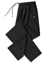 Women's Ice Silk Sun Protection Pants, Plus Size Loose Straight Leg Quick-Dry Casual Sports Trousers