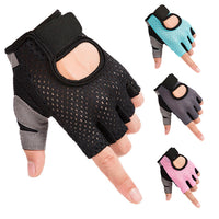 Women's Half-Finger Workout Gloves for Cycling, Weightlifting, and Outdoor Sports - Breathable & Non-Slip