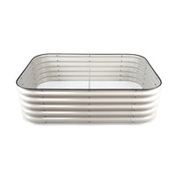 Galvanized Steel Raised Garden Bed Planter Box for Outdoor and Balcony Gardening