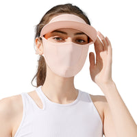 Women's Full Face UV Protection Sun Mask with Brim for Outdoor Cycling
