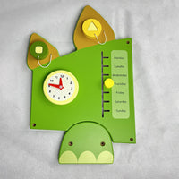 Wooden Crocodile Wall Toy for Early Education Centers - Educational Busy Board for Toddlers