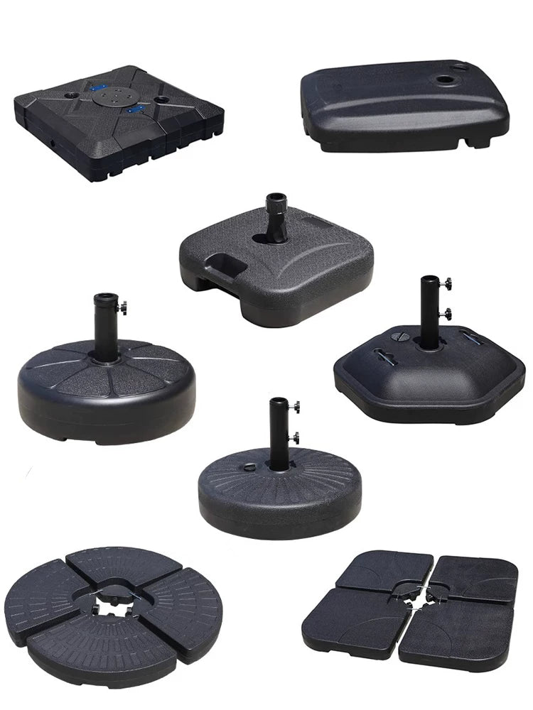 Water-Fillable Umbrella Base for Outdoor Cantilever and Patio Umbrellas