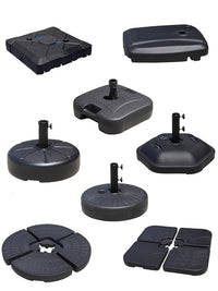 Water-Fillable Umbrella Base for Outdoor Cantilever and Patio Umbrellas