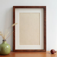 DIY Baby Handprint Footprint Photo Frame Kit with Solid Wood Frame and Xuan Paper