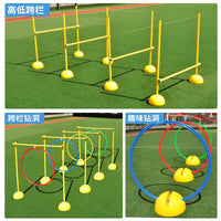 Kids Tunnel Crawl Obstacle Course, Sensory Training Equipment for Preschool, Outdoor Play Tunnel Toy, Hurdle Set