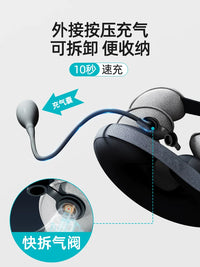 Inflatable U-Shaped Travel Neck Pillow for Airplanes and Neck Support