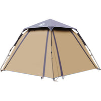 Hewolf Automatic Pop-Up Camping Tent, Double Layer Waterproof Sun Protection for 3-4 People