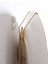 Invisible Metal Spring Plate Hangers for Wall Decor, W-Type Hooks with Seamless Nails and Protective Sleeves